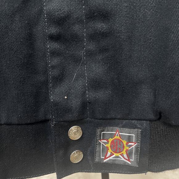 Jeff Hamilton NASCAR Jacket Mens 2XL XXL Black 24 Jeff Gordon Flames VINTAGE - Picture 9 of 15